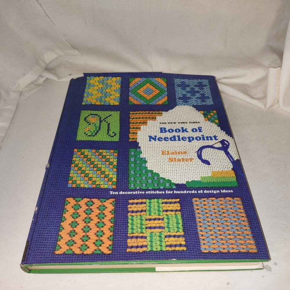 The New York Times Book of Needlepoint by Elaine Slater 1973 GC HC